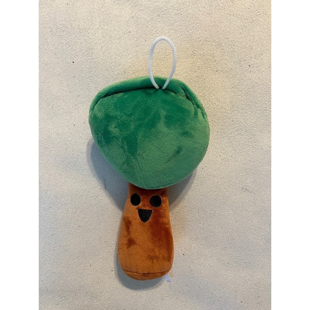 Sprunki Mr. Tree Plush Stuffed Toy Green Brown Tree Character with Hanging Loop